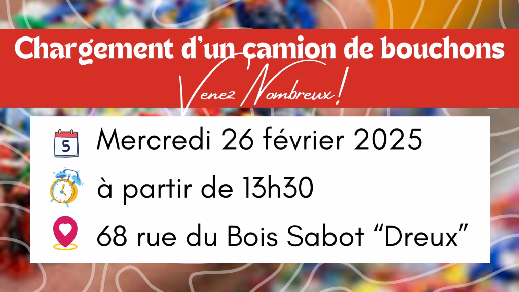 Coeur2Bouchons le reseau de collecte préféré des bouchons et couvercle en plastique au profit des personnes en situation de handicap